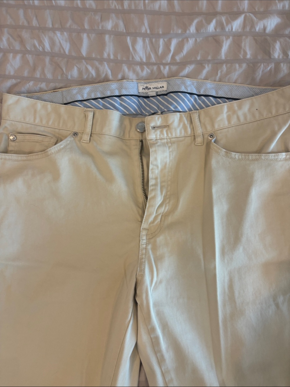 Peter Millar Beige/Tan Cotton Chinos